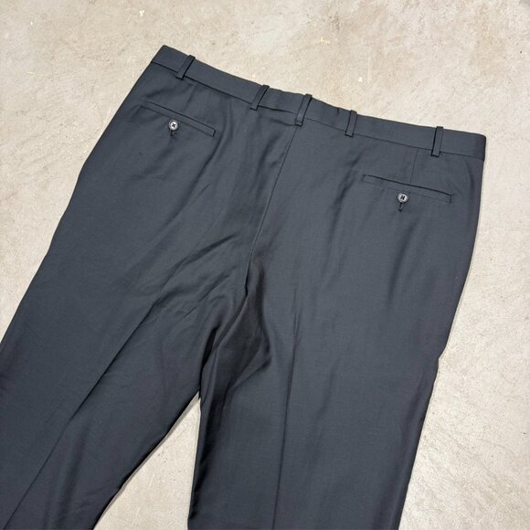 Mens Navy Blue Dress Pants Wool Trousers 40x33 - Picture 6 of 7